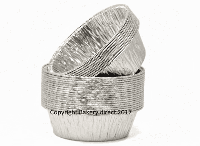 Silver Round Lacquered Individual Pie Foils