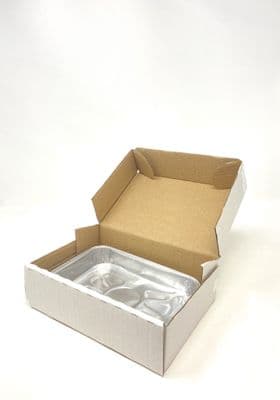 Small White Postal Box - 201 X 126 X 55MM