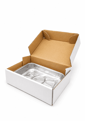 Small White Postal Box - 201 x 126 x 55mm