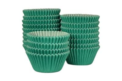 Teal (Green/ Blue) Crimped Cupcake Cases