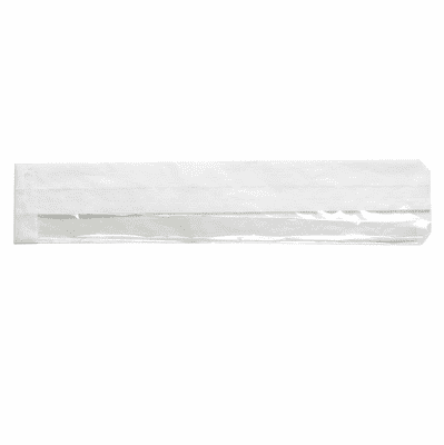 White Clear Film Front Baguette Food Sandwich Bags 4x6x14"