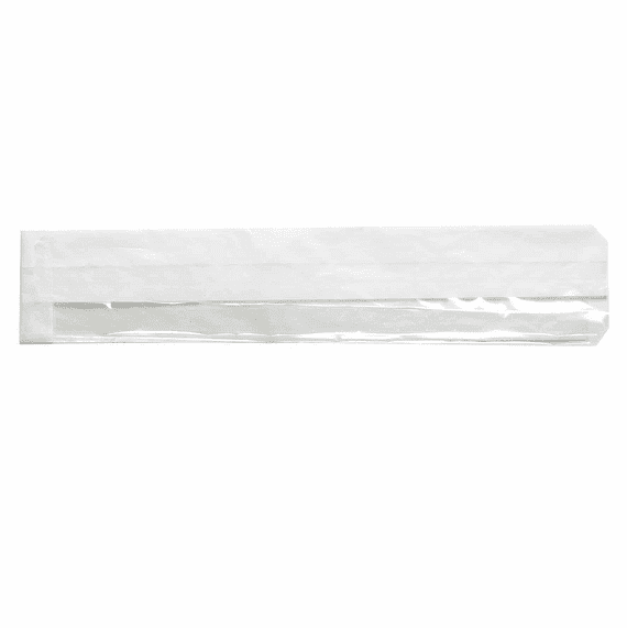 White Clear Film Front Baguette Food Sandwich Bags 4x6x14"
