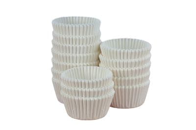 White Crimped Cupcake Case 51x38mm 