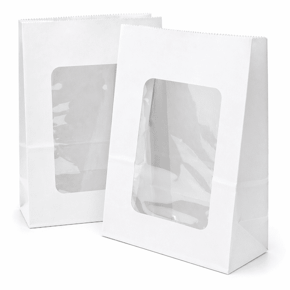 White Paper Cookie Bags with Window