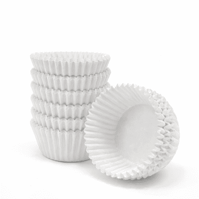 White Petit Four Cases
