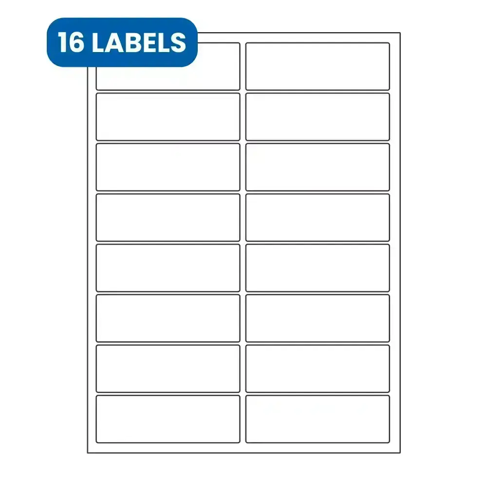 Transparent Gloss Labels for Name Badges One Sheet & x28;16 ...