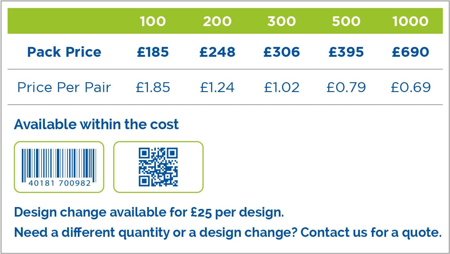 Branded Cloakroom Tags Pairs Full Colour Double Sided