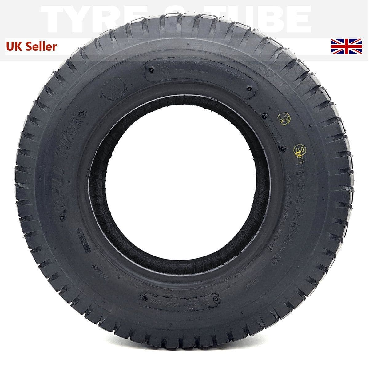 thumbnail image 2 of 2x 16x6.50-8 4PR Lawn Tractor Tyres + Inner Hose – PerfektGarten Ride-On Mower Set 2 of 4