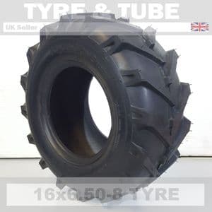 16x6.50-8 Tyre, Tractive, Chevron, Lug, Open Centre, Agricultural Machinery Implement Tires