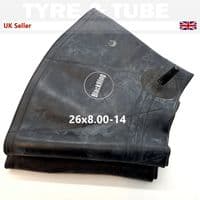 26x8.00-14 Inner Tube Straight Valve Quad Bike Atv & Trailer
