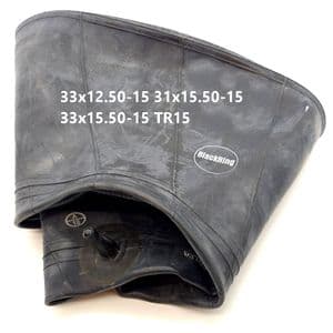 33x12.50-15 Inner Tube TR15 Straight Rubber Valve Turf Lawns