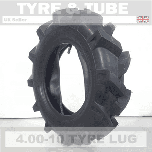 4.00-10 Tyre | Kenda K365 Tractive, Chevron, Lug, Open Centre, Implement Tires