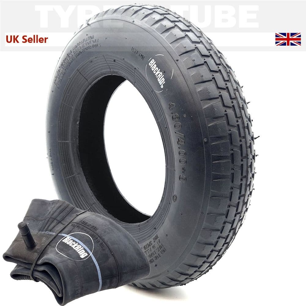 Block Tread 4.80/4.00-8 Tyre | 4pr Block Tread Replacement Wheelbarrow Tire