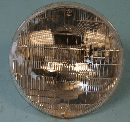 1953-1957 Corvette C1 RH Dip Sealed Beam Headlight 7", Used Fair