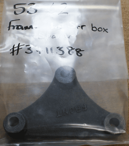 1953-1962 C1 Corvette,Frame to Steering Box Spacer,GM 3711388,New