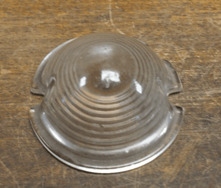 1953-1962 C1 Corvette,Front Turn Lamp Glass Lens,Clear,GM/OEM,Used