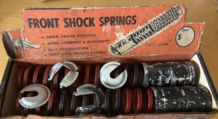 1953-1962 Corvette Superior # 16-0280 FRONT SHOCK SPRINGS new old stock NOS. 60 yo!