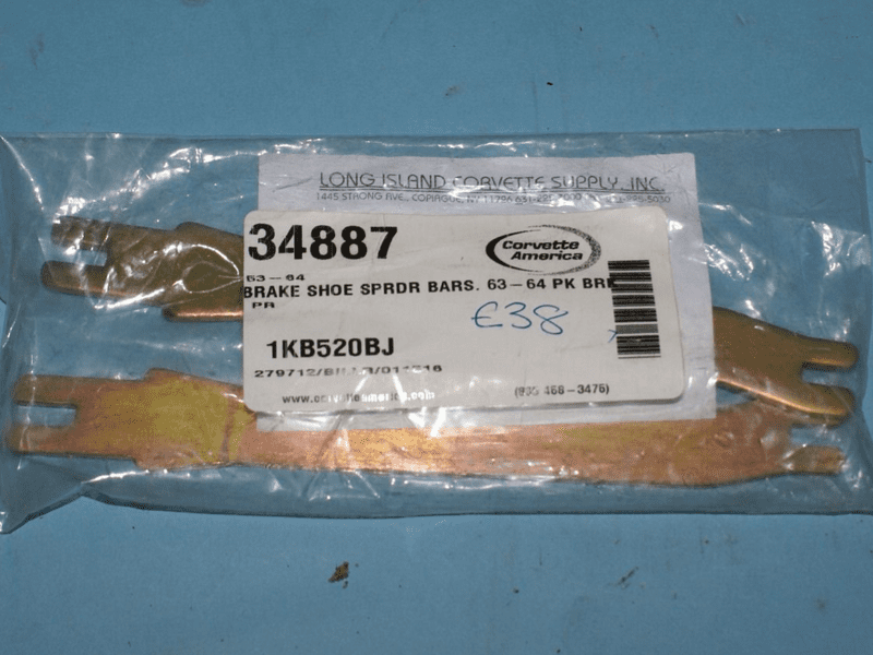 1953-1964 C1 C2 Corvette Brake Shoe Spreader Bars 34887, New,