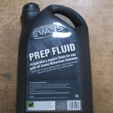 1953 - 1996. Evans  Cooling  Engine Prep Fluid, 5 litre bottle ,New COLLECT ONLY