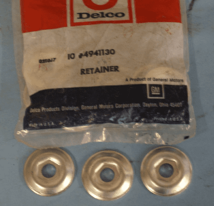 1953-62 Corvette C1, 4x stabiliser Link Washers/Retainers 4941130