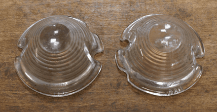 1953-62 Parking Light/Turn Signal Lens,Front,Glass,GM 5936929,Used Good