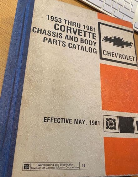 1953-81 Chassis & Parts & Ill's Catalog 1981 , rare resto source . Hardcover single binding