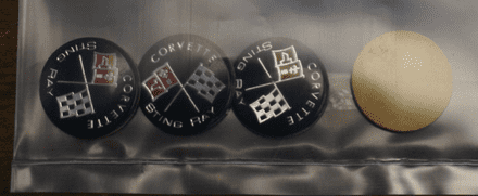 1953-82 Cross Flag Decals,1" Peel Off Adhesive Back,Set Of 4,New