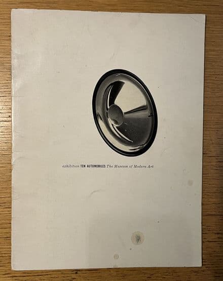 1953 Museum of Modern Art "TEN AUTOMOBILES" original 1953 Exhibition CATALOG. mine from new ,RARE