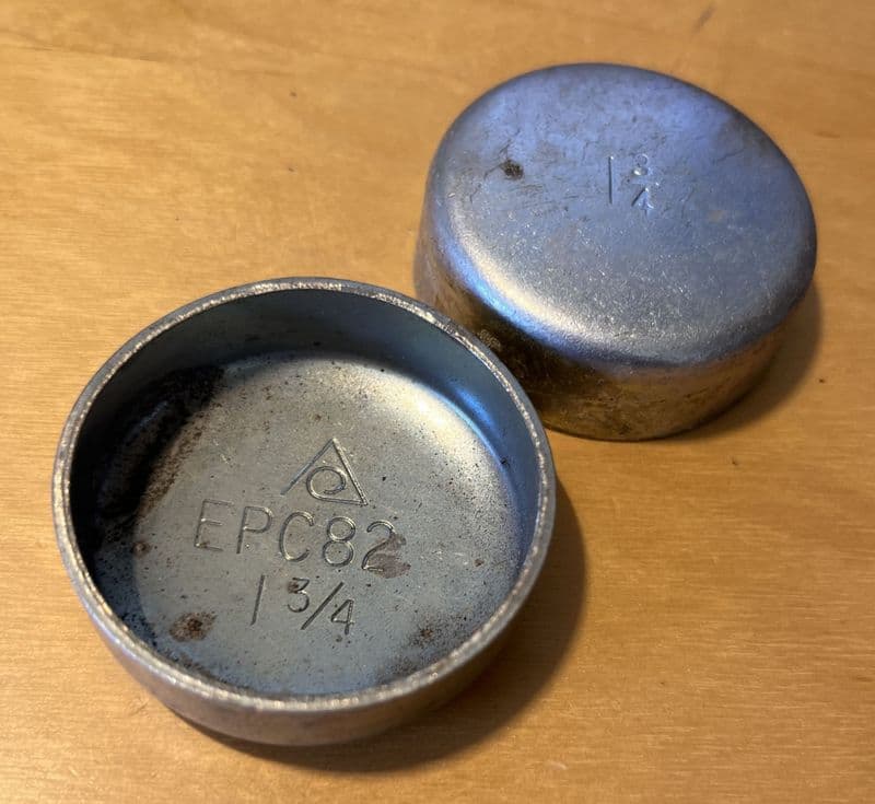 1955-1982 Chevy GM two (2x) CORE FREEZE PLUGS. 1 3/4