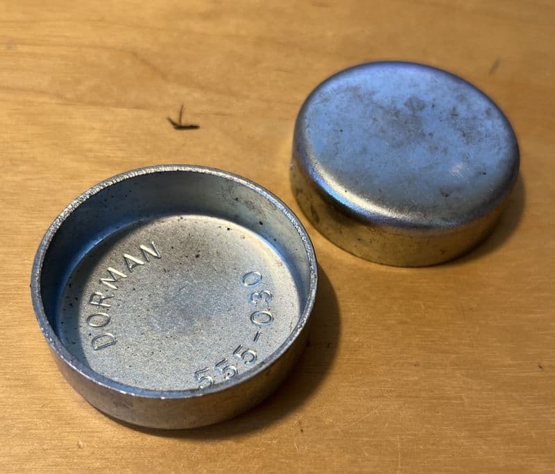 1955-1982 Chevy GM two (2x) CORE FREEZE PLUGS. 1 5/8