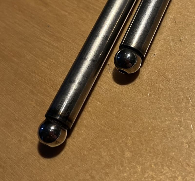 1955-1991  19.8cm Chevy 265- 400 V8 pair two 2x  Push Rods,  Pushrods GM 3796243 10046173 used  good