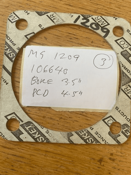 1955-1996 Custom Exhaust square Header Collector Gasket MR GASKET MG 1209 3.5" bore 4.5" PCD