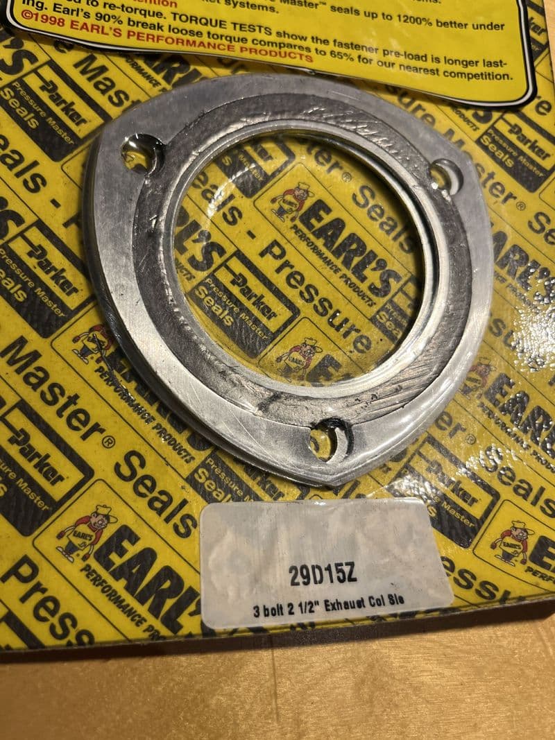 1955-1996 EARL'S PERF 29D15Z Exhaust Header Gasket 2.5" bore 3" adj hole C/C