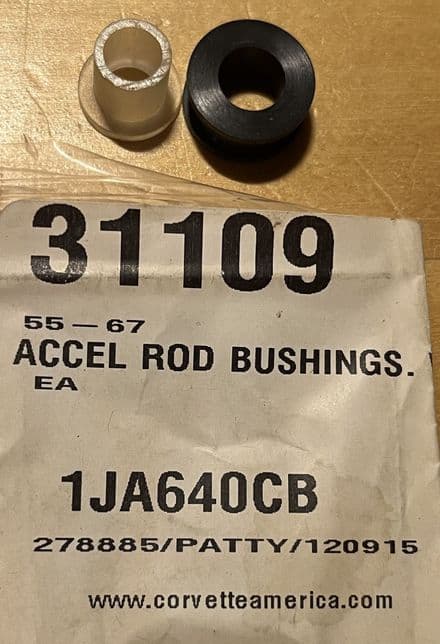 1955-627Accelerator Rod Bushings W/Insert,CA 31109,New