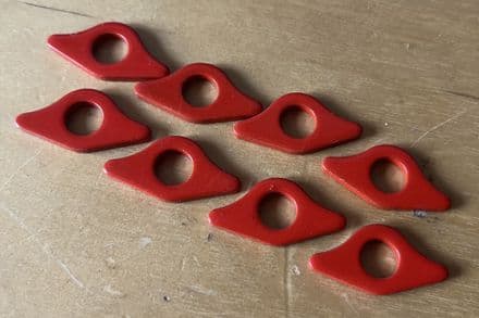 1955-65 Set of 8 SBC Valve Cover Retainers/Spreaders, pre- painted new