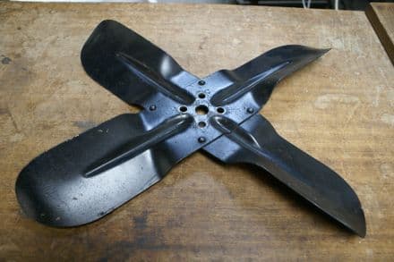 1955 -69 Classic US 17.5" Cooling Fan,4x 5/16" Holes,1 3/4" PCD,5/8" Centre Hole,Used