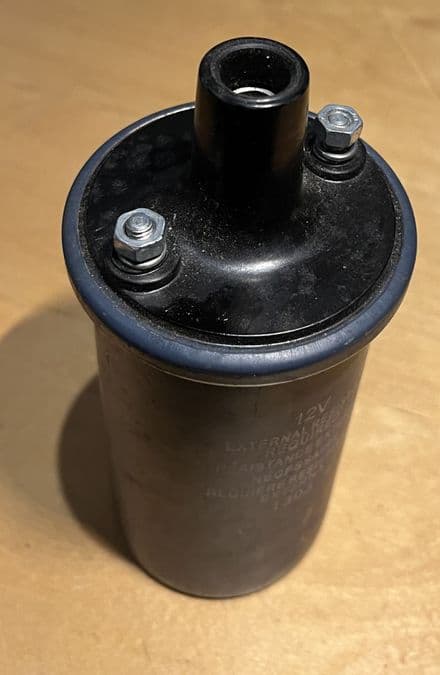 1955-74 Ignition COIL , Standard UC12 use w/external resistor 1303. #0615 Used