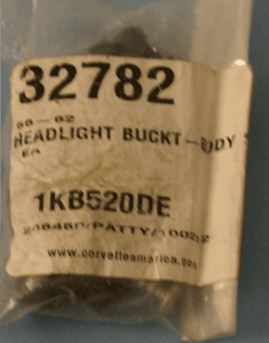 1956-1962 Corvette C1,Headlight Bucket To Body Screw Kit 29pc,32782,New