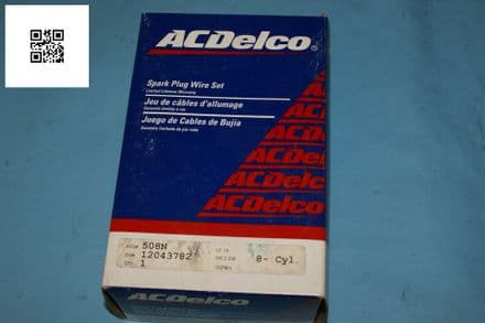 1956-1974 Corvette C2 C3 Ignition Lead plug wire Set, GM 12043782 508N, GM OEM New