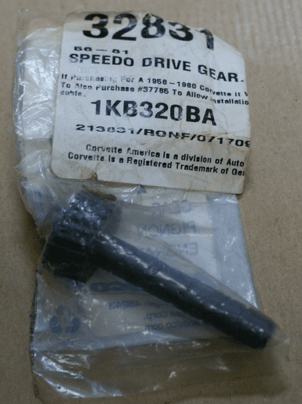 1956-1981 C1 C2 C3 Corvette,Speedo Drive Gear,22 Tooth,Grey,CA 32831,New