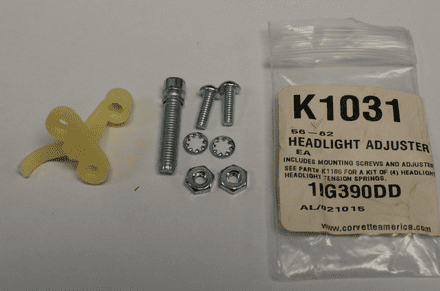 1956-1982 C1 C2 C3 Corvette, K1031 Headlight Adjuster W/Screw,New