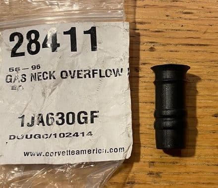 1956-1996 Corvette C1 C2 C3 C4,Gas Neck Overflow Hose Nipple,New