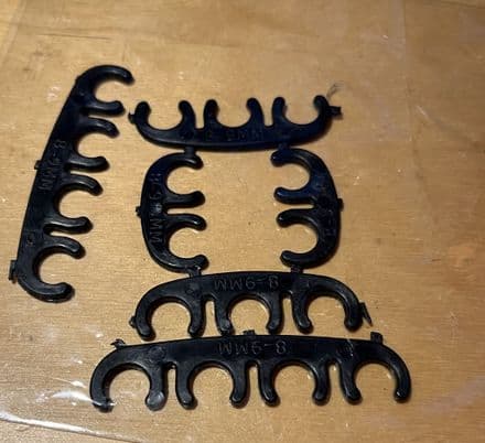 1956-79 Wire Separator Kit Two 2-Wire/3-Wire/4-Wire Separators, Black Set of 6, New