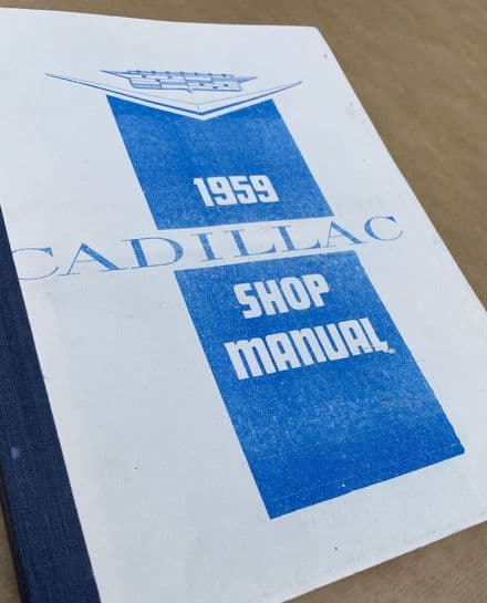 1959 Cadillac GM OEM Shop Manual Reproduction 1959 Cadillac PN 1098788