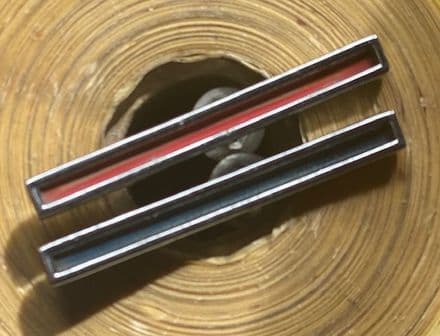 1960 61 62 Pair RED AND BLUE OEM Dash INSERT TRIM CC 251227
