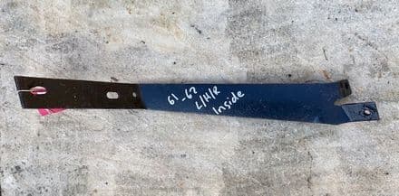 1961-1962 C1 Corvette, Rear LH INNER bumper BRACE REINFORCEMENT INSIDE used.