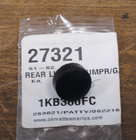 1961-1962 C1 Corvette,Rear Licence Plate Bumper/Gas Door Stop,New