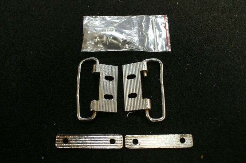 1961-1962 C1 Corvette,Top Rear Bow Swing Latch Kit,Original Re-Chromed,Not Perfect,Used