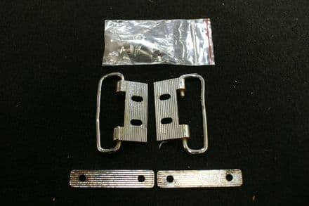 1961-1962 C1 Corvette,Top Rear Bow Swing Latch Kit,Original Re-Chromed,Not Perfect,Used