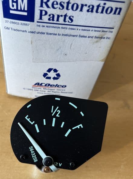 1961-1962 Corvette C1, GM 5643258 Fuel Gauge,New